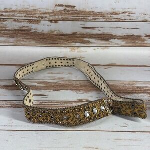 Blazin Roxx Leather Belt Brown Western Rodeo Cowgirl Bling Rhinestone Size S